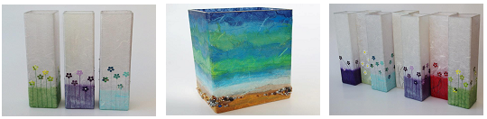 Straw Silk Glass Isle of Wight